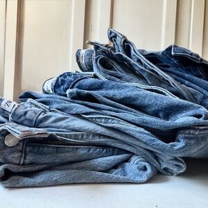 6 Pair Bundle - Blue Denim Jeans Assortment